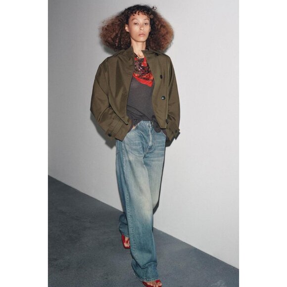 ZARA ZW COLLECTION WATER REPELLENT TRENCH COAT - Picture 2 of 9